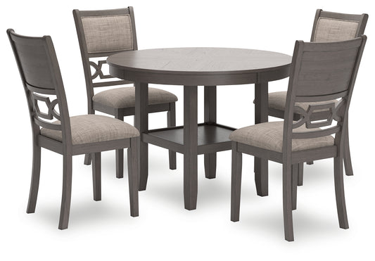 Wrenning Dining Table and 4 Chairs (Set of 5)