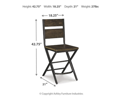 Kavara Counter Height Dining Table with 4 Barstools