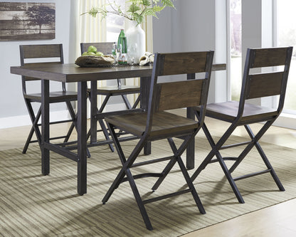 Kavara Counter Height Dining Table with 4 Barstools