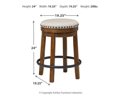 Valebeck Counter Height Table and 4 Stools