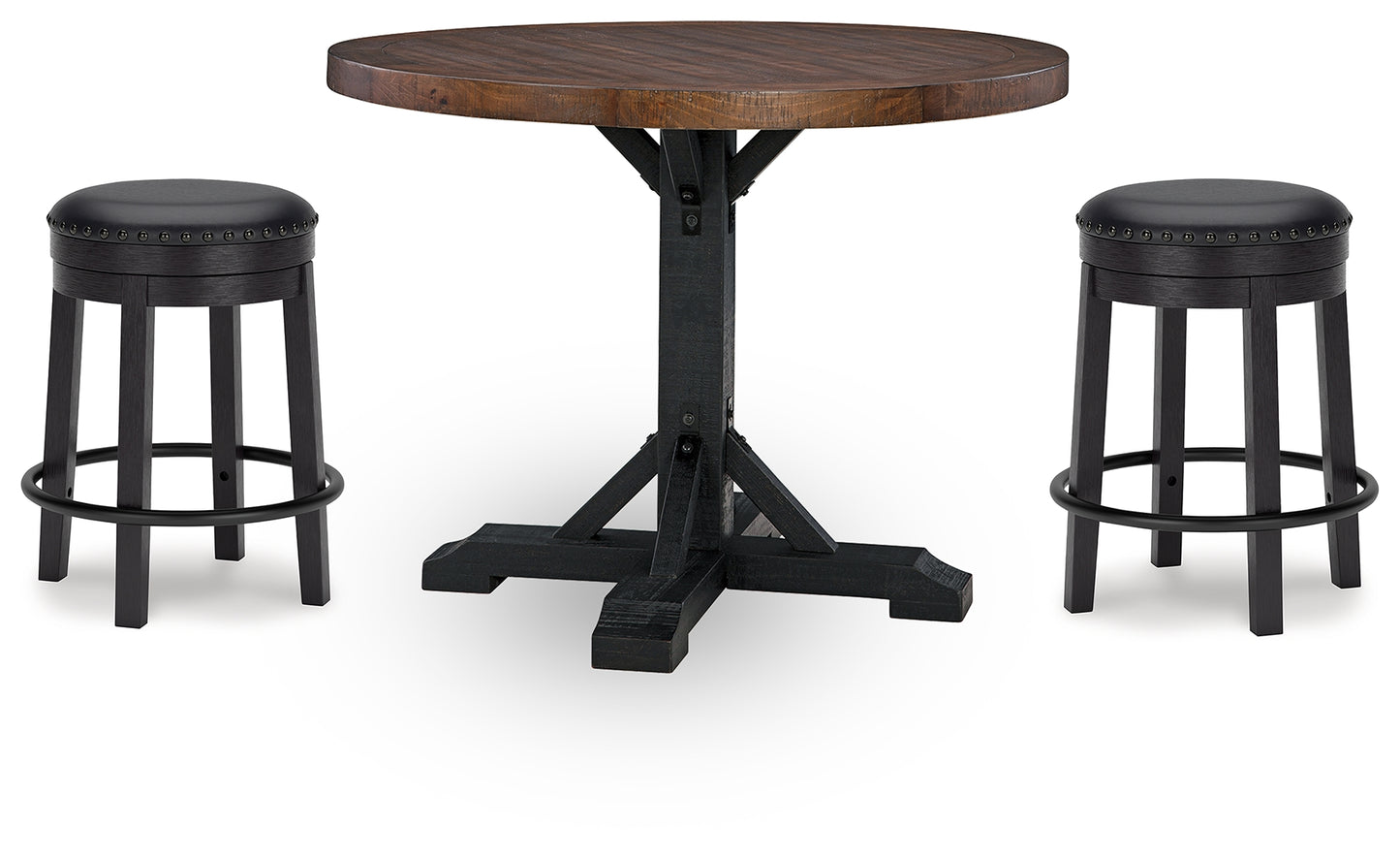 Valebeck Counter Height Dining Table and 2 Barstools