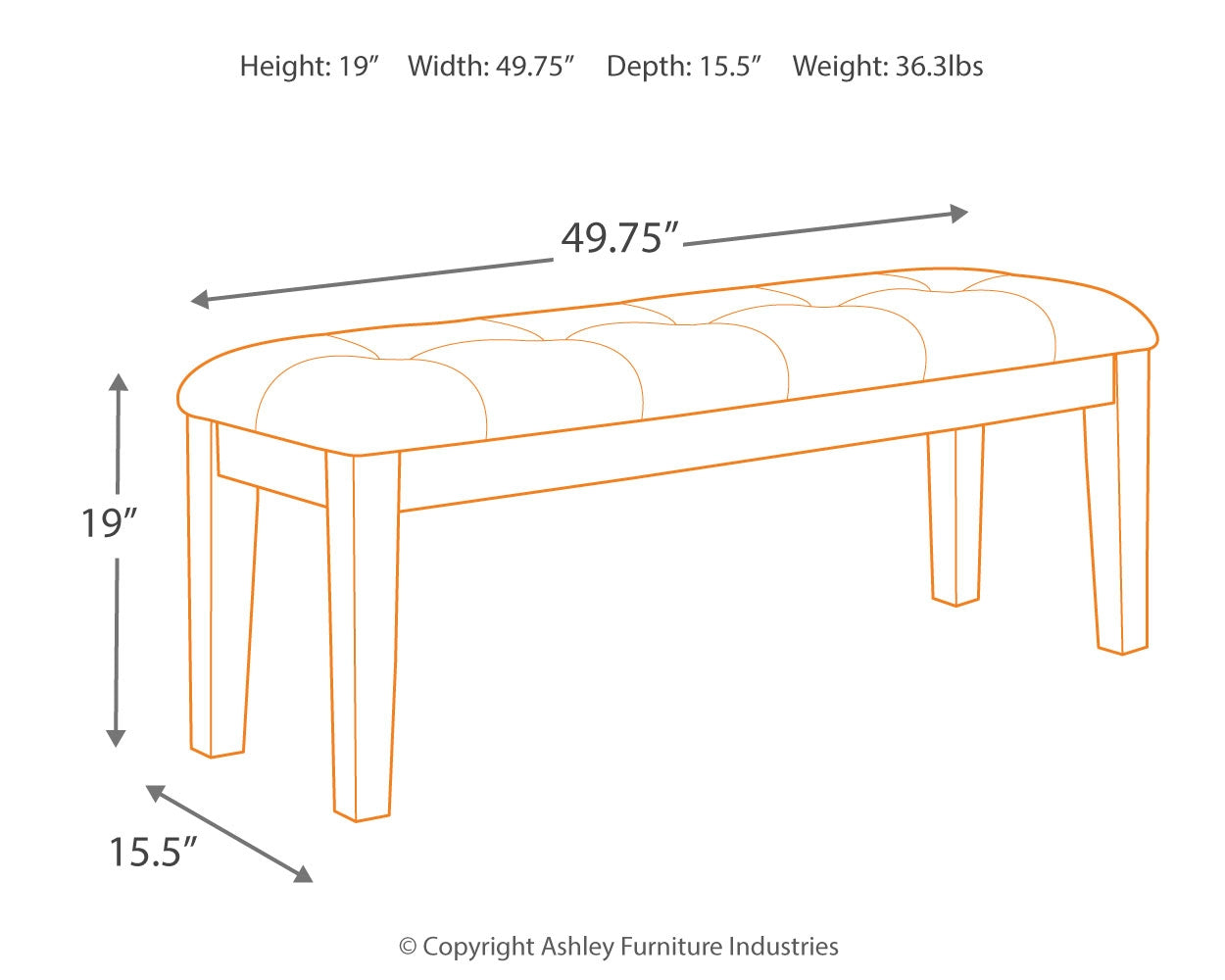 Ralene Dining Bench