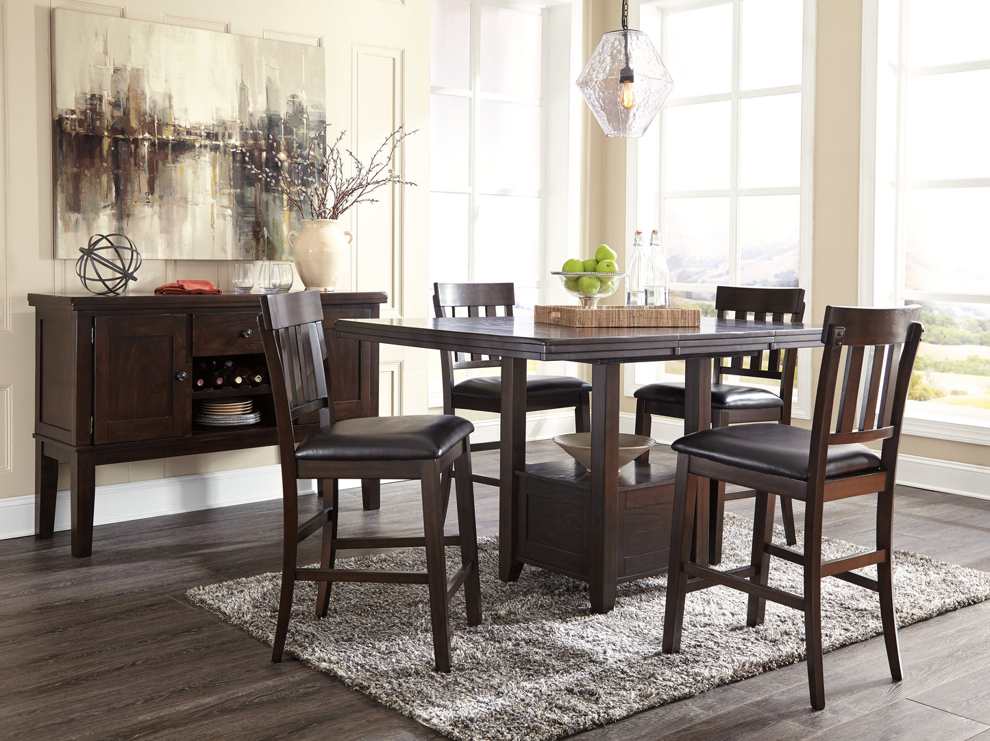 Haddigan Counter Height Dining Extension Table