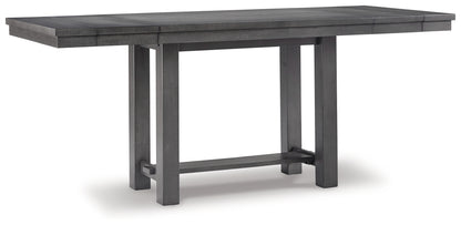 Myshanna Counter Height Dining Table, 4 Barstools and Bench