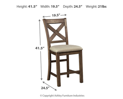 Moriville Counter Height Bar Stool (Set of 2)