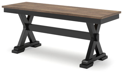 Wildenauer Dining Table, 2 Chairs and 2 Benches