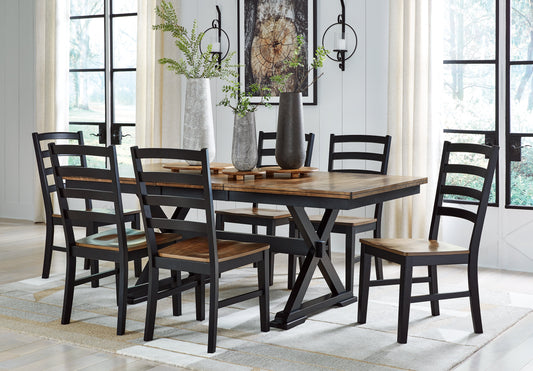 Wildenauer Extension Dining Table and 6 Chairs