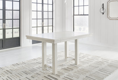 Robbinsdale Counter Height Dining Table, 4 Barstools and Bench