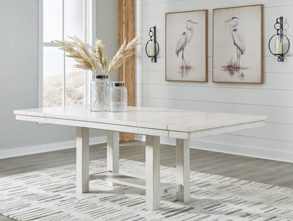 Robbinsdale Dining Table, 4 Chairs and Bench