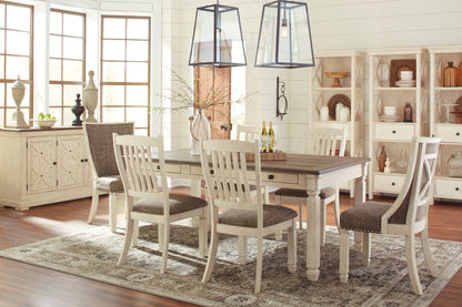 Bolanburg Dining Table and 6 Chairs with Server