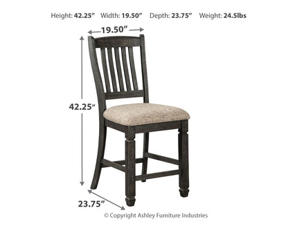 Tyler Creek Counter Height Dining Table and 2 Barstools