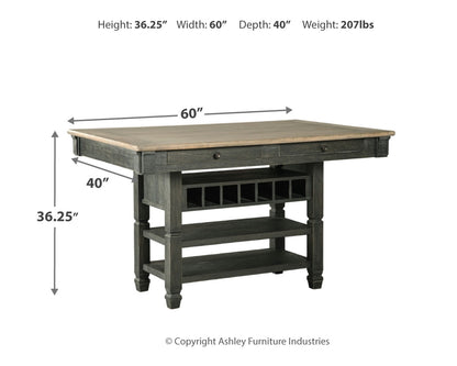 Tyler Creek Counter Height Dining Table and 2 Barstools