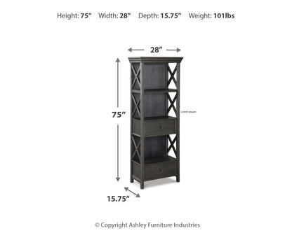 Tyler Creek Counter Height Table with 4 Barstools, Server and Display Cabinet