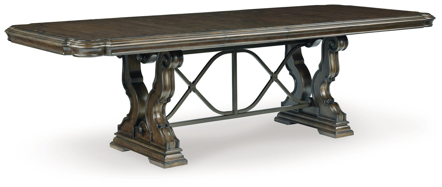 Maylee Dining Table with 6 Chairs and Buffet and Hutch