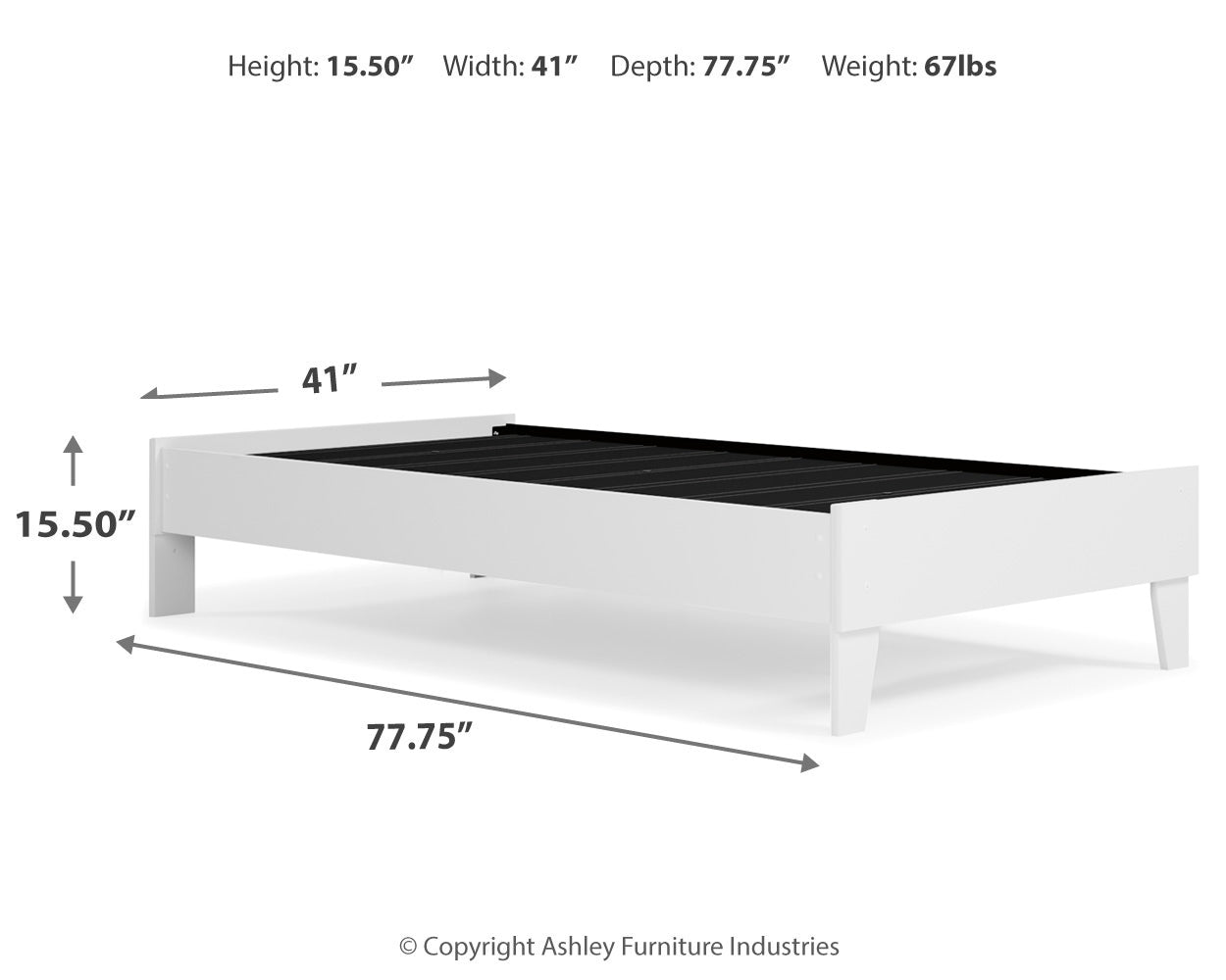 Piperton Twin Platform Bed