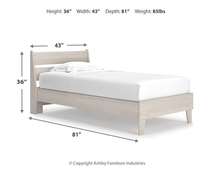 Socalle Twin Panel Platform Bed