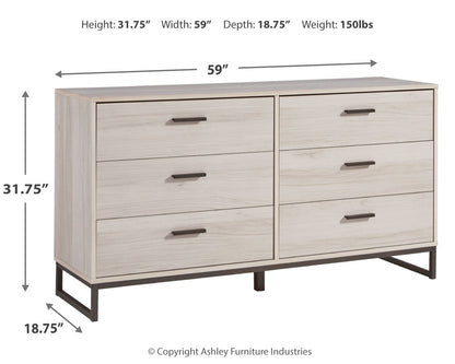 Socalle Queen Panel Platform Bed with Dresser and Nightstand