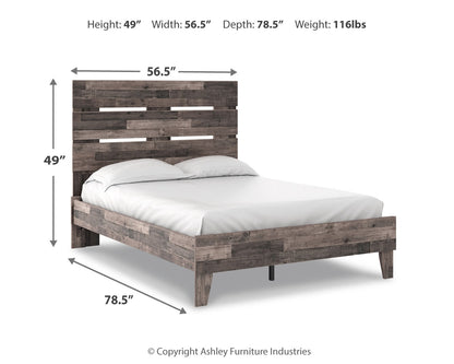 Neilsville Full Panel Platform Bed