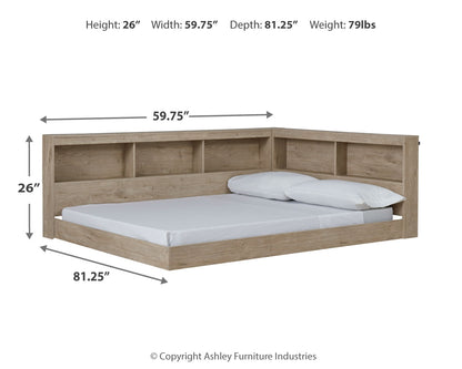 Oliah Full Bookcase Storage Bed