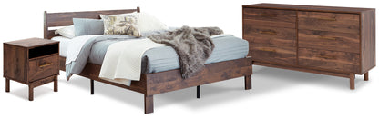 Calverson Queen Panel Platform Bed with Dresser and Nightstand