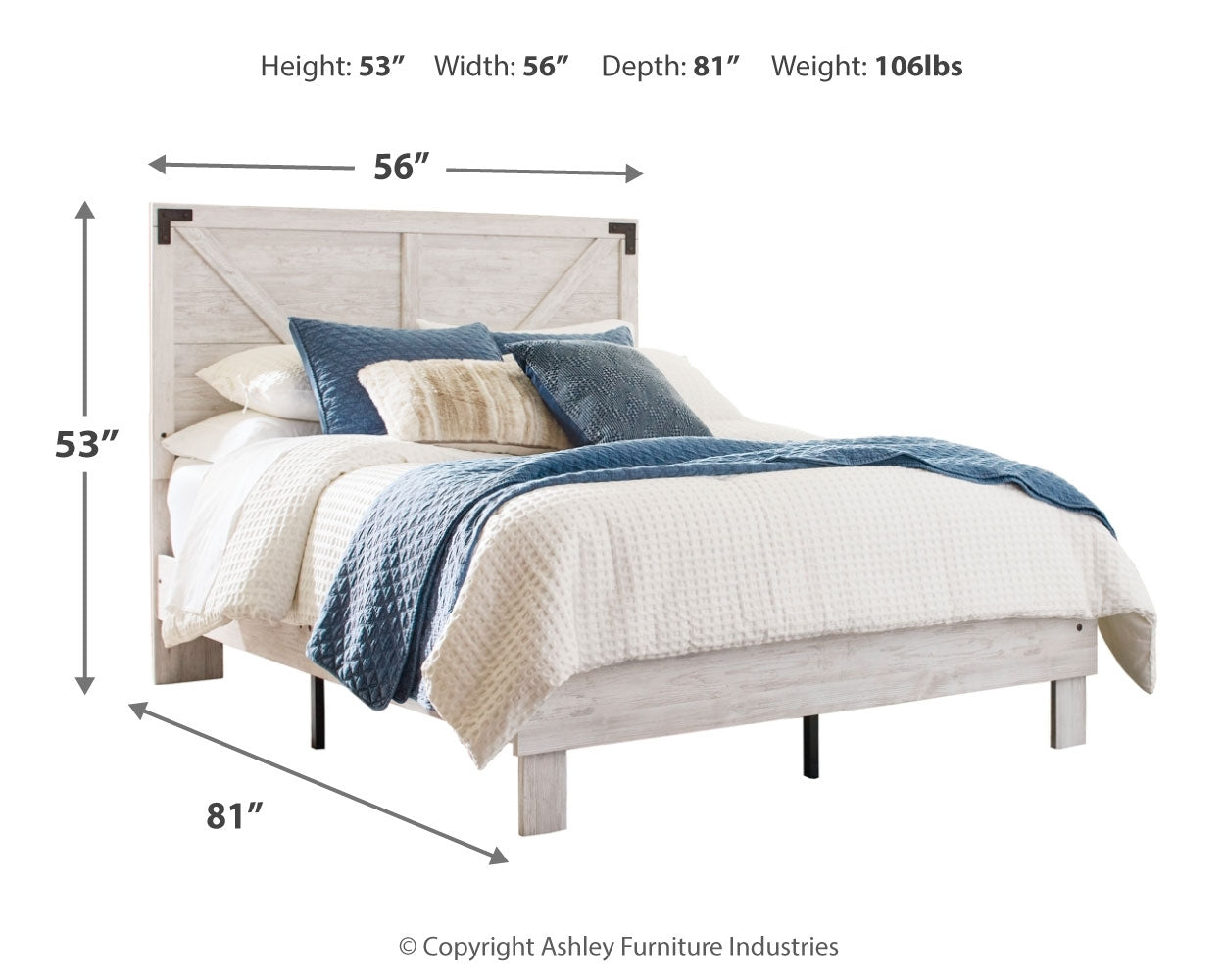 Shawburn Full Panel Bed with Chest