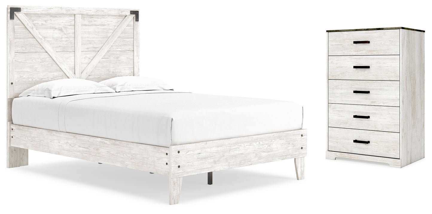 Shawburn Full Panel Bed with Chest