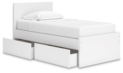 Onita Twin Panel Platform Bed with 1 Side Storage