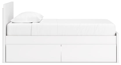 Onita Twin Panel Platform Bed with 1 Side Storage