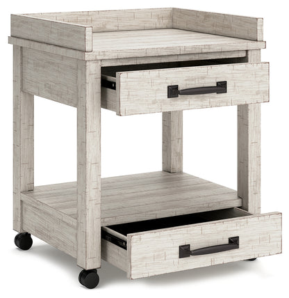 Carynhurst Home Office Desk, Bookcase and Printer Stand