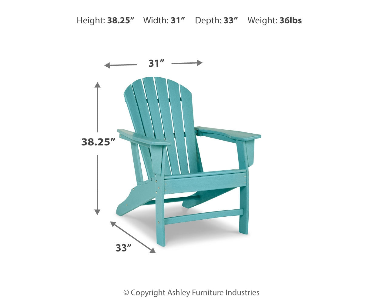 Sundown Treasure Adirondack Chair with End Table