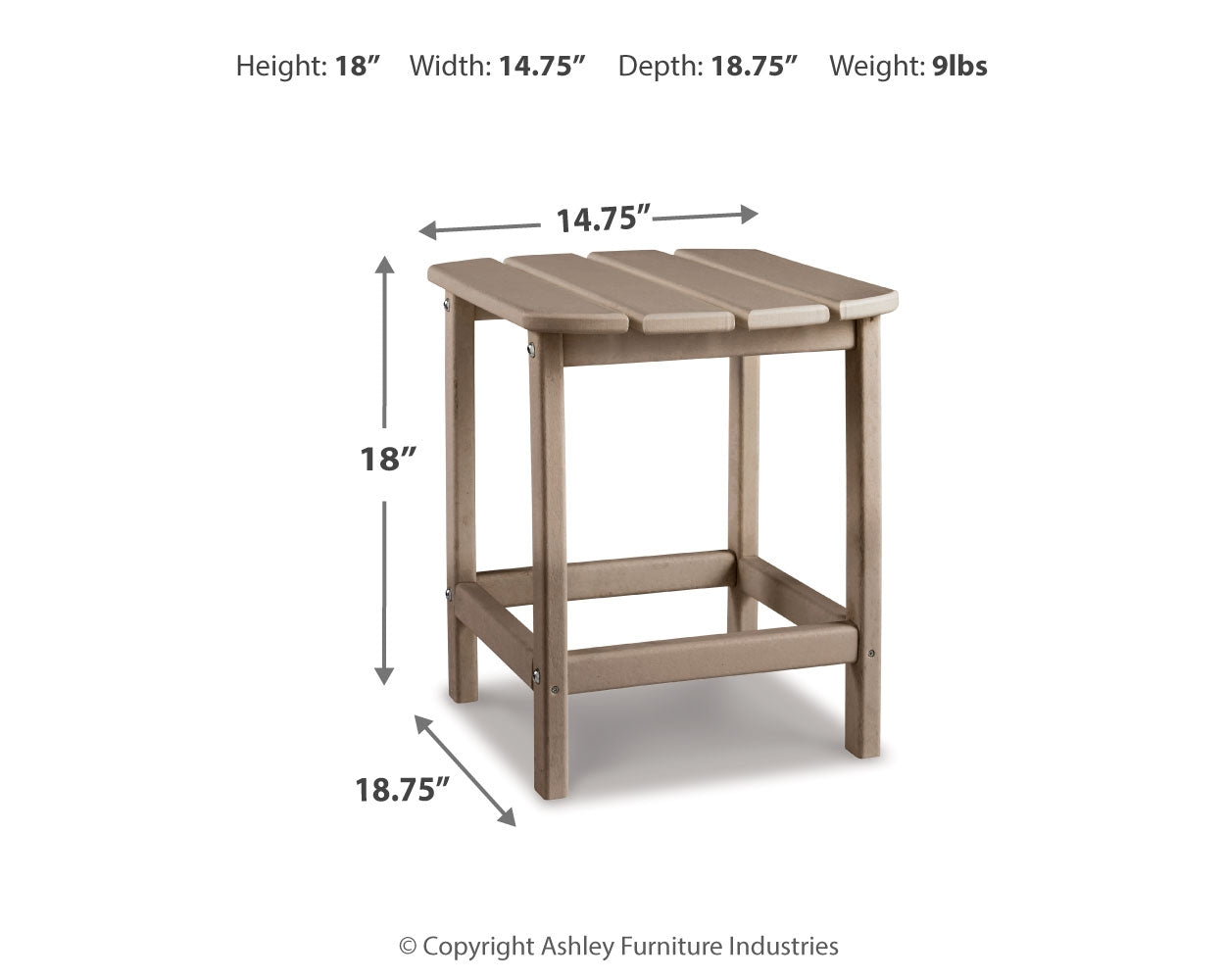 Sundown Treasure Adirondack Chair with End Table