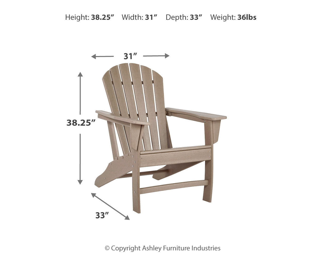 Sundown Treasure Adirondack Chair with End Table