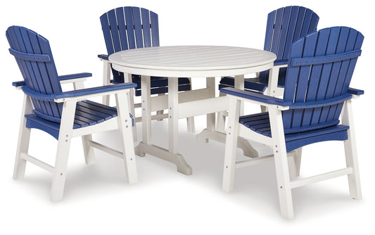 Toretto Outdoor Dining Table with 4 Chairs