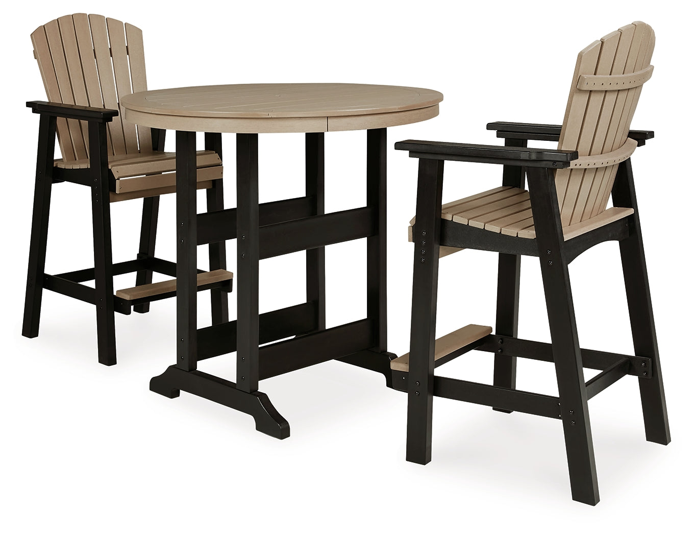 Fairen Trail Outdoor Counter Height Dining Table with 2 Barstools