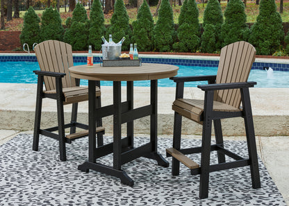 Fairen Trail Outdoor Counter Height Dining Table with 2 Barstools