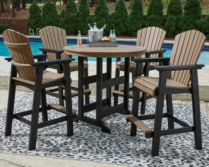 Fairen Trail Outdoor Counter Height Dining Table with 2 Barstools