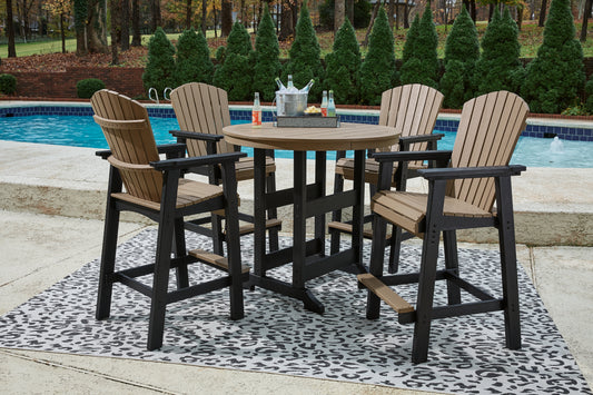 Fairen Trail Outdoor Counter Height Dining Table with 2 Barstools
