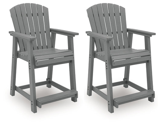 Sanctuary Beach Outdoor Counter Height Bar Stool (Set of 2)