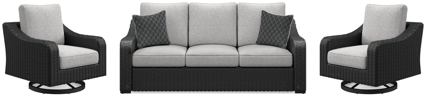 Beachcroft Outdoor Sofa and 2 Lounge Chairs