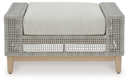 Seton Creek Outdoor Ottoman with Cushion