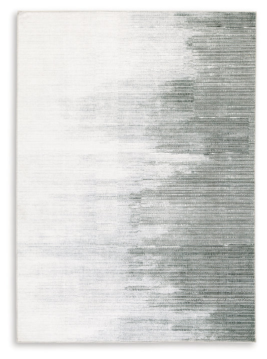 Milset 5'1" x 6'10" Washable Rug