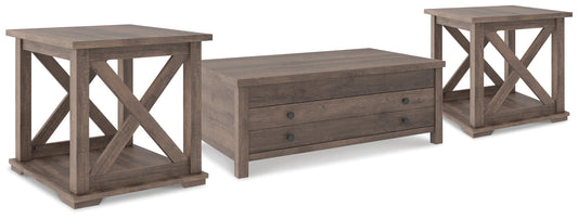 Arlenbry Lift-top Coffee Table and 2 End Tables