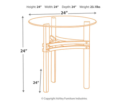 Braddoni Coffee Table and 2 End Tables