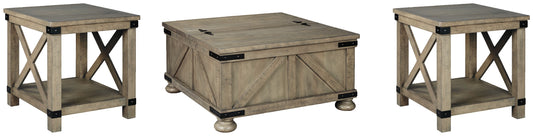 Aldwin Coffee Table and 2 End Tables