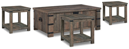 Hollum Coffee Table and 3 End Tables