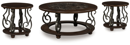 Frallyn Coffee Table and 2 Ends