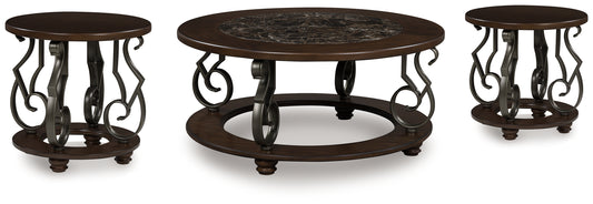 Frallyn Coffee Table and 2 Ends