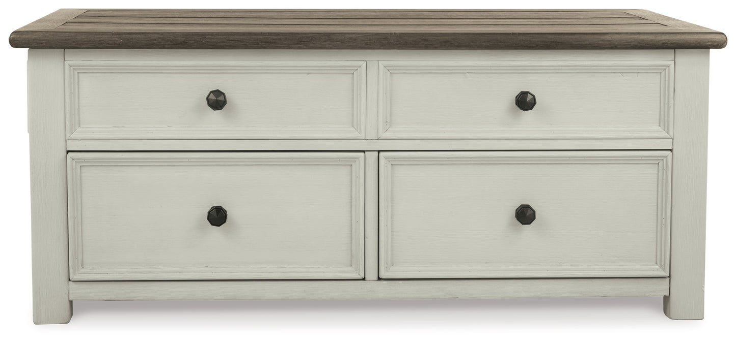 Bolanburg Coffee Table with End Table and Chairside End Table