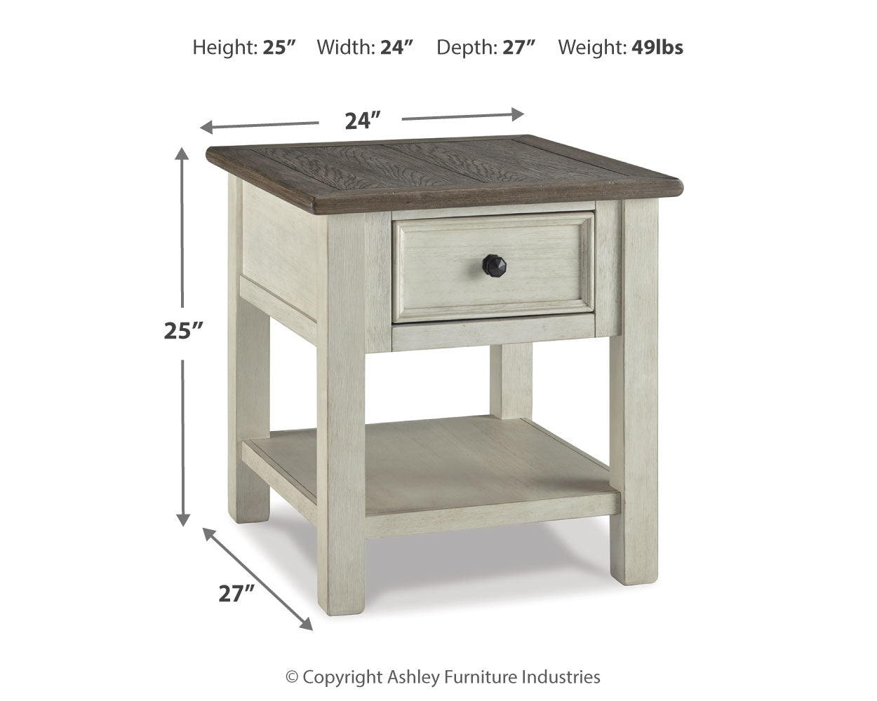 Bolanburg Coffee Table and 2 End Tables