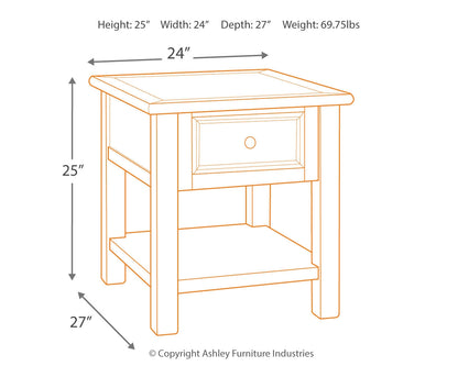 Bolanburg Coffee Table and 2 End Tables